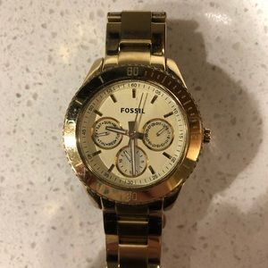 Men’s Gold Fossil Watch